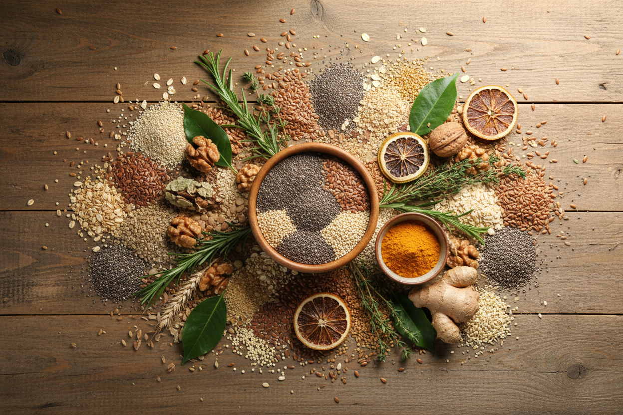  Superfoods flat lay